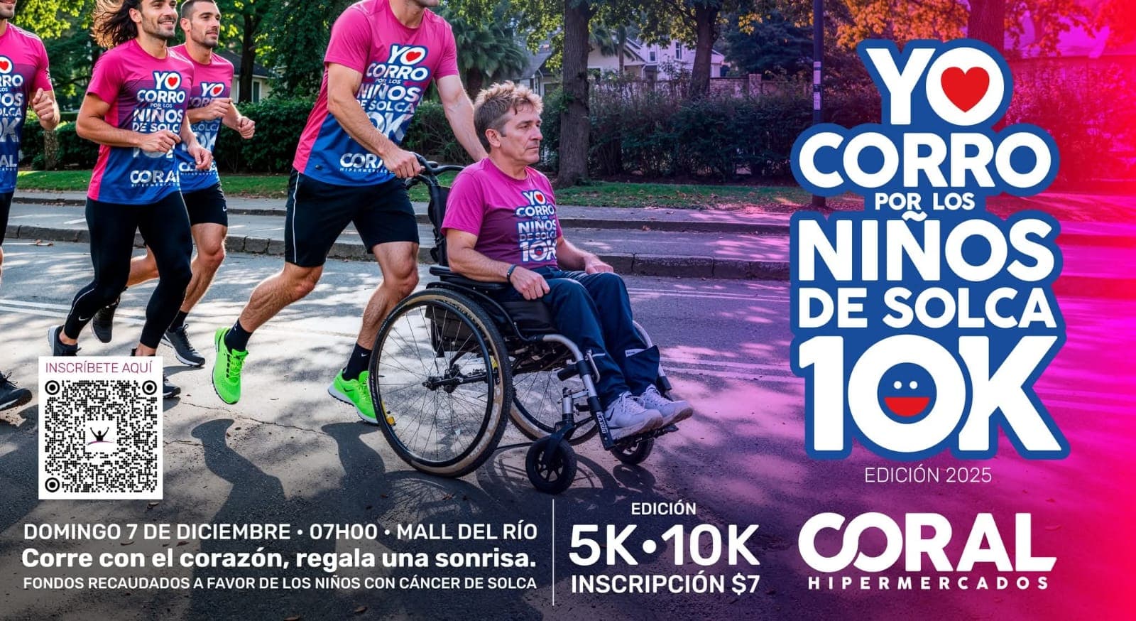 banner Yo corro por los niños de SOLCA 10K