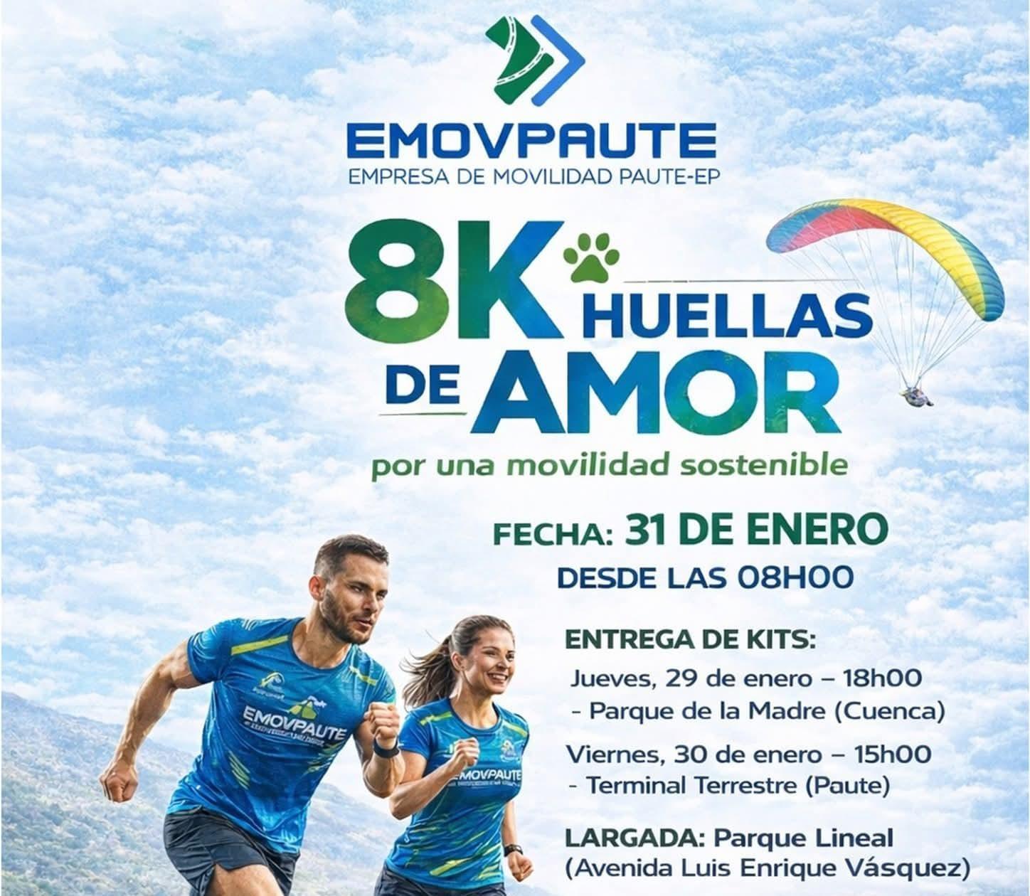 banner 8K HUELLAS DE AMOR